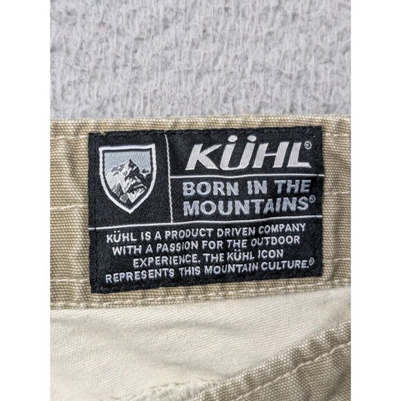 Kuhl Outkast Pants Mens 36x32 Vintage Patina Dye Casual Outdoor Greenish Beige - Picture 3 of 16